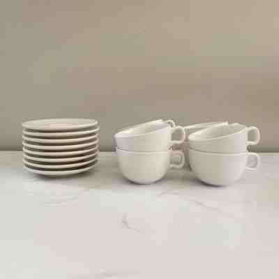 Starbucks 2004 At Home Collection Ivory White Coffee Cups and Saucers SET OF 8 - Sold on eBay Jan 25, 2023 for $98.97