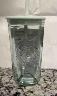 NEW Starbucks Recycled Glass Mint Triangle Bottom Cold Cup Tumbler 16 oz Grande - Sold on eBay Mar 14, 2023 for $99.95