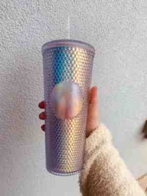 Starbucks Tumbler 24oz 2018 Rainbow Iridescent Studded Unicorn Cold Cup - Sold on eBay Mar 9, 2023 for $100.00