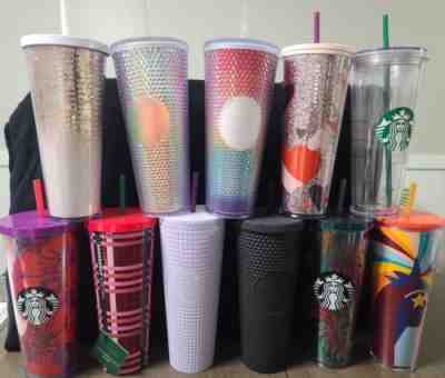 Lot Of 11 Starbucks Tumblers 24oz-Excellent condition - Sold on eBay Feb 2, 2023 for $92.00