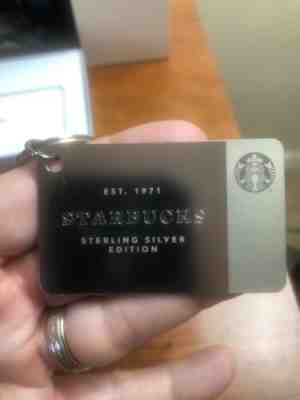 Starbucks Authentic Sterling Silver Limited Edition Gift Card Keychain (2014) - Sold on eBay Feb 5, 2023 for $109.99