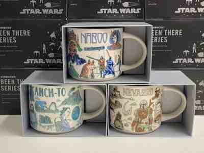 Disney 2022 Star Wars Starbucks Been There Mugs Set of 3 Naboo, Ahch-To, Nevarro - Sold on eBay Feb 8, 2023 for $109.99