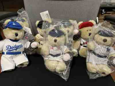 Starbucks Bearista Bear Plush 2003 MLB Boston Red Sox 1st Edition SET - ALL 7!