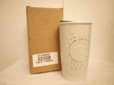 Starbucks White Swarovski Crystal Ceramic Tumbler Cup NEW - Sold on eBay Feb 13, 2023 for $95.99