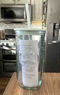 NEW Starbucks Recycled Glass Mint Triangle Bottom Cold Cup Tumbler 16 oz Grande - Sold on eBay Mar 14, 2023 for $99.00
