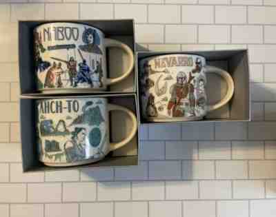 Disney 2022 Star Wars Starbucks Been There Mugs Set of 3 Naboo, Ahch-To, Nevarro - Sold on eBay Jan 5, 2023 for $85.00