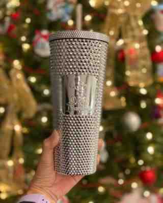 Mickey Mouse Disney100 LIMITED EDITION Disneyland Starbucks Tumbler - Silver - Sold on eBay Jan 7, 2023 for $78.00