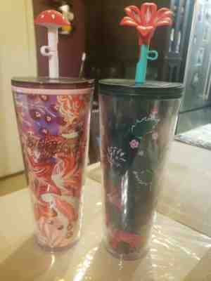Starbucks Holiday 2022 Enchanted Forest Cup with Mushroom Straw Topper - NEW - Sold on eBay Jan 13, 2023 for $100.00