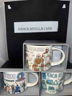 Disney 2022 Star Wars Starbucks Been There Mugs Set of 3 Naboo, Ahch-To, Nevarro - Sold on eBay Jan 24, 2023 for $100.00