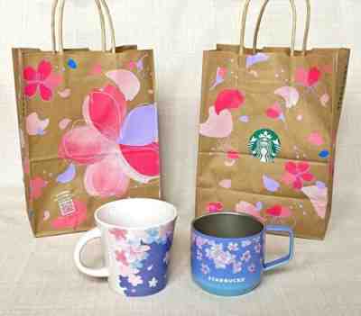 Starbucks Japan Sakura 2023 Color Change Mug & Stainless Mug Cherry Blossom - Sold on eBay Mar 4, 2023 for $90.00