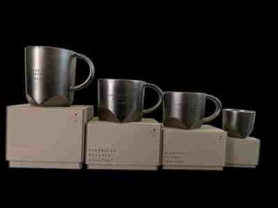 Starbucks Reserve Bevel Mug New York Set - 16 oz, 12 oz, 8 oz, 3 oz - Dark - Sold on eBay Mar 17, 2023 for $100.00