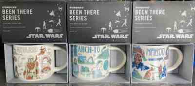 Star Wars x Starbucks Been There Series Set of 3 Mugs - Nevarro, Naboo, Ahch-to - Sold on eBay Mar 21, 2023 for $100.00