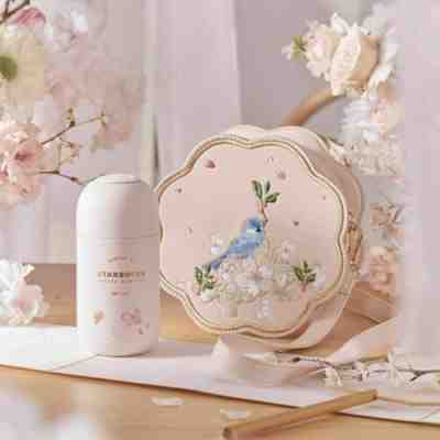 2022 Starbucks Falling Sakura Pink 7oz Vacuum Cups W/ Flower Bird Embroidery Bag - Sold on eBay Jan 18, 2023 for $75.88