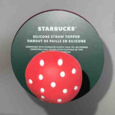 Starbucks Holiday 2022 Enchanted Forest Venti Tumbler Mushroom Straw Topper Rare - Sold on eBay Jan 8, 2023 for $69.99
