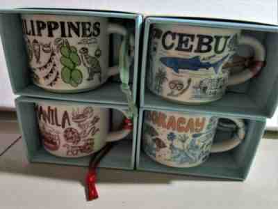 set 4 2020 Starbucks Philippines 2 oz Manila Philippines Cebu Boracay with sku - Sold on eBay Mar 3, 2023 for $69.99