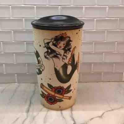 * Starbucks Mermaid Sailor Jerry Tattoo Flash Ceramic Travel Mug, Hard to Find - Sold on eBay Mar 30, 2023 for $84.99