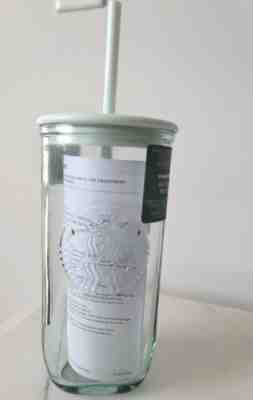 NEW Starbucks Recycled Glass Mint Triangle Bottom Cold Cup Tumbler 16 oz Grande - Sold on eBay Mar 13, 2023 for $79.99