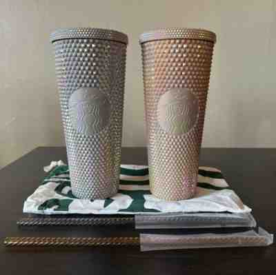 Champagne Pearl Starbucks Tumbler/ Wood store Tumbler