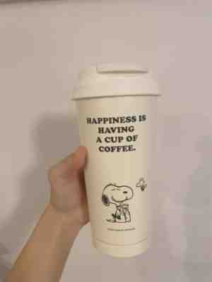 white starbucks japan 2022 PEANUTS snoopy stainless togo logo tumbler limited - Sold on eBay Feb 22, 2023 for $80.00