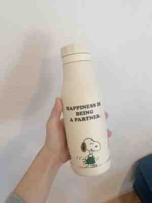 white starbucks japan 2022 PEANUTS snoopy stainless logo bottle limited - Sold on eBay Feb 25, 2023 for $80.00