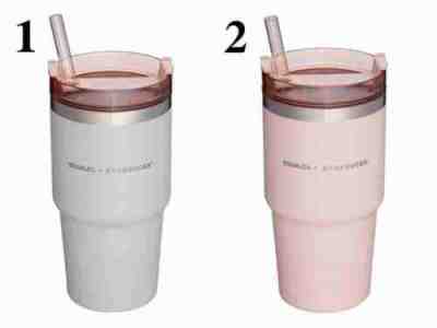 Starbucks Taiwan STANLEY Grey Pink Stainless Steel TOGO Cold Water Cup 20OZ - Sold on eBay Mar 6, 2023 for $75.00