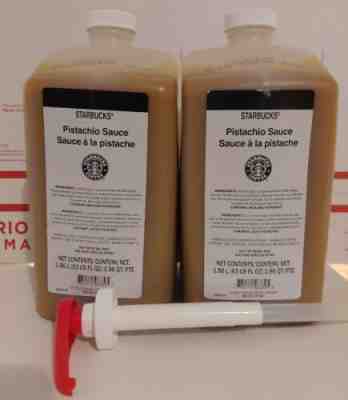 2 Starbucks Pistachio Sauce Syrup 63oz 5/23 May 2023 Coffee Latte Frappuccino - Sold on eBay Feb 27, 2023 for $89.99