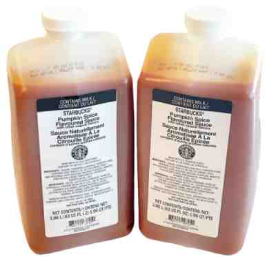 NEW STARBUCK'S COFFEE Set of 2 Pumpkin Spice Sauces BB 5/7/23 No Pumps Sealed - Sold on eBay Mar 1, 2023 for $89.99