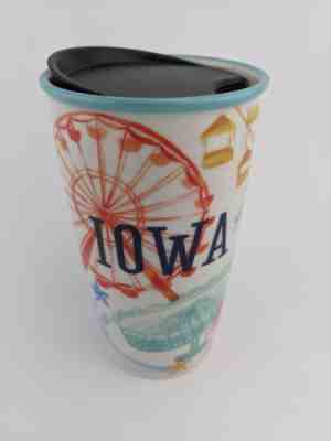 Starbucks - Iowa State Fair 12 oz Ceramic Travel Mug Ceramic Tumbler - Excellent - Sold on eBay Apr 1, 2023 for $88.88