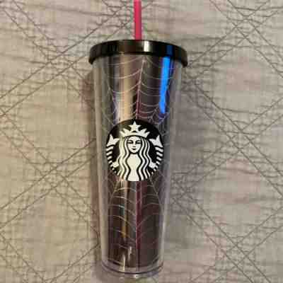 *RARE* 2019 Starbucks Glitter SPIDERWEB Tumbler Cup Limited Halloween 24oz Venti - Sold on eBay Apr 5, 2023 for $150.00
