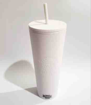 Starbucks 2023 Mexico White Soft Touch Plastic Tumbler 24oz - Sold on eBay Mar 23, 2023 for $69.99