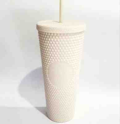 Starbucks 2023 Mexico White-cream Soft Touch Studded Tumbler 24oz - Sold on eBay Apr 3, 2023 for $69.99