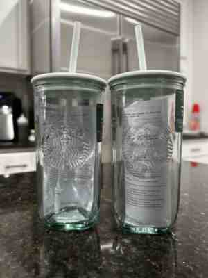 Starbucks 2023 Recycled Core Mint Glass Grande Cold Cup Tumbler READY TO SHIP - Sold on eBay Mar 25, 2023 for $75.88
