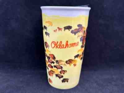 Starbucks Oklahoma "BUFFALO ROAM" Ceramic Double Walled TUMBLER 12oz 2016 EUC - Sold on eBay Feb 27, 2023 for $70.00