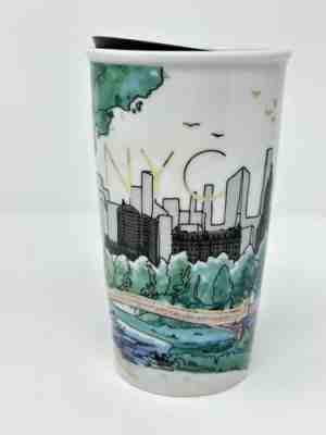 Starbucks New York City NYC Ceramic Tumbler With Central Park, 12 oz. HTF - Sold on eBay Feb 23, 2023 for $75.00