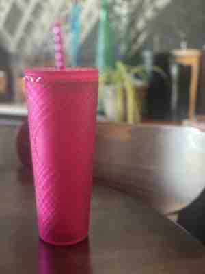 Starbucks Mexico 2022 Jeweled Hot Pink Tumbler 24 oz - Sold on eBay Apr 6, 2023 for $105.39