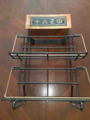 Tazo Tea Metal Display Rack Tray Cabinet Box Holder Store Black Copper Mountable - Sold on eBay Feb 12, 2023 for $69.95