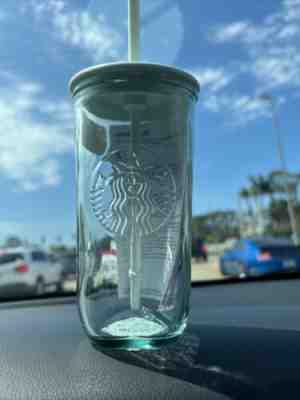NEW Starbucks Recycled Glass Mint Triangle Bottom Cold Cup Tumbler 16 oz Grande - Sold on eBay Mar 14, 2023 for $68.99