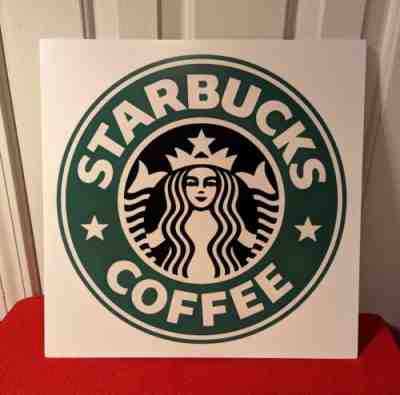 Unofficial Starbucks hand-crafted metal hanging sign - Sold on eBay Apr 4, 2023 for $69.99