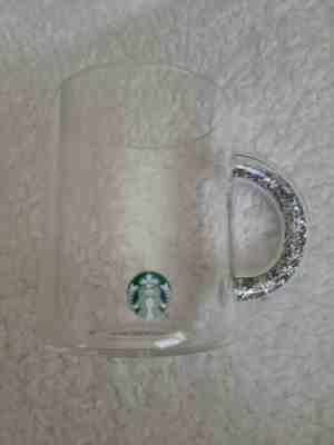 Starbucks Confetti GLITTER Glass Mug Handle Silver 2019 Holiday Christmas 12 Oz - Sold on eBay Jan 15, 2023 for $65.00