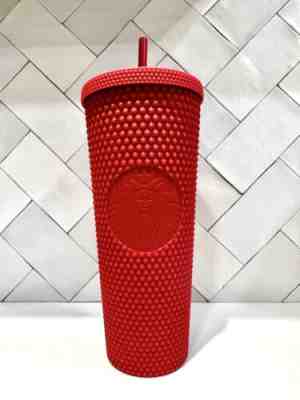 2022 Starbucks Mexico Red Matte Studded Tumbler 24oz - Sold on eBay Mar 30, 2023 for $65.00