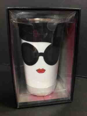 Rare Starbucks coffee Alice and Olivia Double wall ceramic mug - Sold on eBay Mar 28, 2023 for $50.00