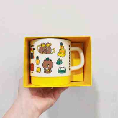 2022 Starbucks LINE FRIENDS Mug Cup Summer 12oz Ceramics Yellow New - Sold on eBay Feb 1, 2023 for $75.99