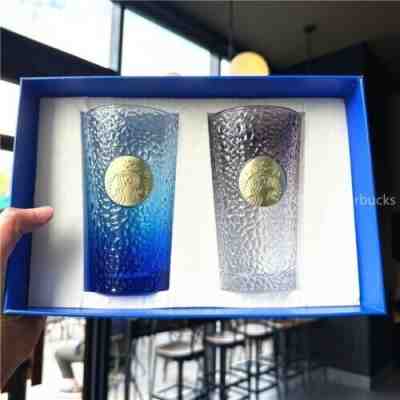 New China Starbucks 2022 Skiing Season 15oz Gradual Hammer Print Glass Cup Group - Sold on eBay Jan 31, 2023 for $81.96