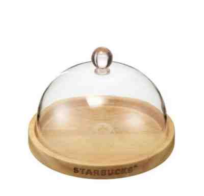 Starbucks Korea 22 Cherry Blossom Wood Plate With Dome [U.S Seller] - Sold on eBay Feb 13, 2023 for $74.90