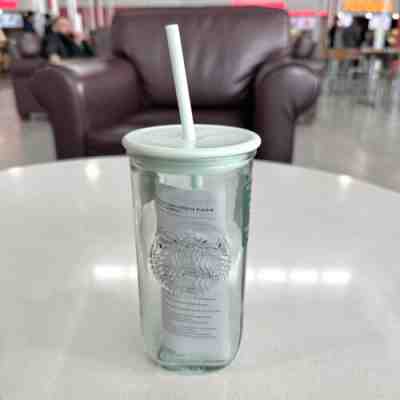 NEW Starbucks Recycled Glass Mint Grande Cold Cup Tumbler NEW 2023 Triangle - Sold on eBay Mar 15, 2023 for $63.08