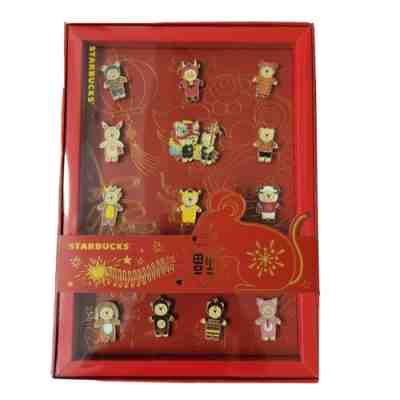 13 Starbucks Taiwan Winter 2020 Chinese Zodiac Bearista Bear Pins Set - Sold on eBay Feb 3, 2023 for $75.00