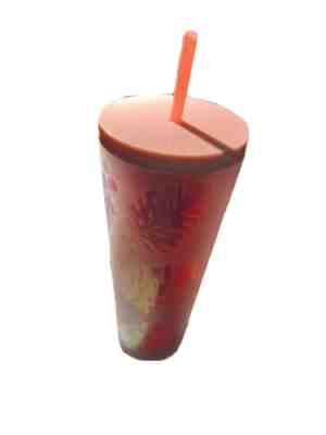 Starbucks PINK Iridescent Palm Leaf Pinecone Holographic LTD ED 24oz Tumbler - Sold on eBay Jan 31, 2023 for $70.00