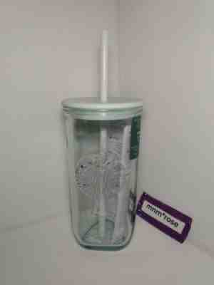 Starbucks 2023 Recycled Glass Mint Triangle Bottom Cold Cup 16oz Grande Tumbler - Sold on eBay Mar 19, 2023 for $70.00