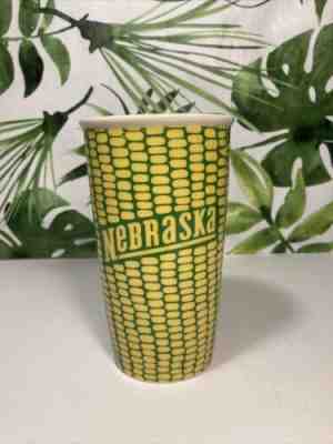 Starbucks Nebraska 12 oz Corn Cob Coffee Green 12oz Mug Tumbler w/ Lid RARE - Sold on eBay Feb 18, 2023 for $70.39