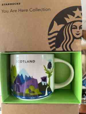 Starbucks You are Here Mug Scotland UK Bagpipes Highland Nessie Loch Ness NEW - Sold on eBay Jan 24, 2023 for $68.00